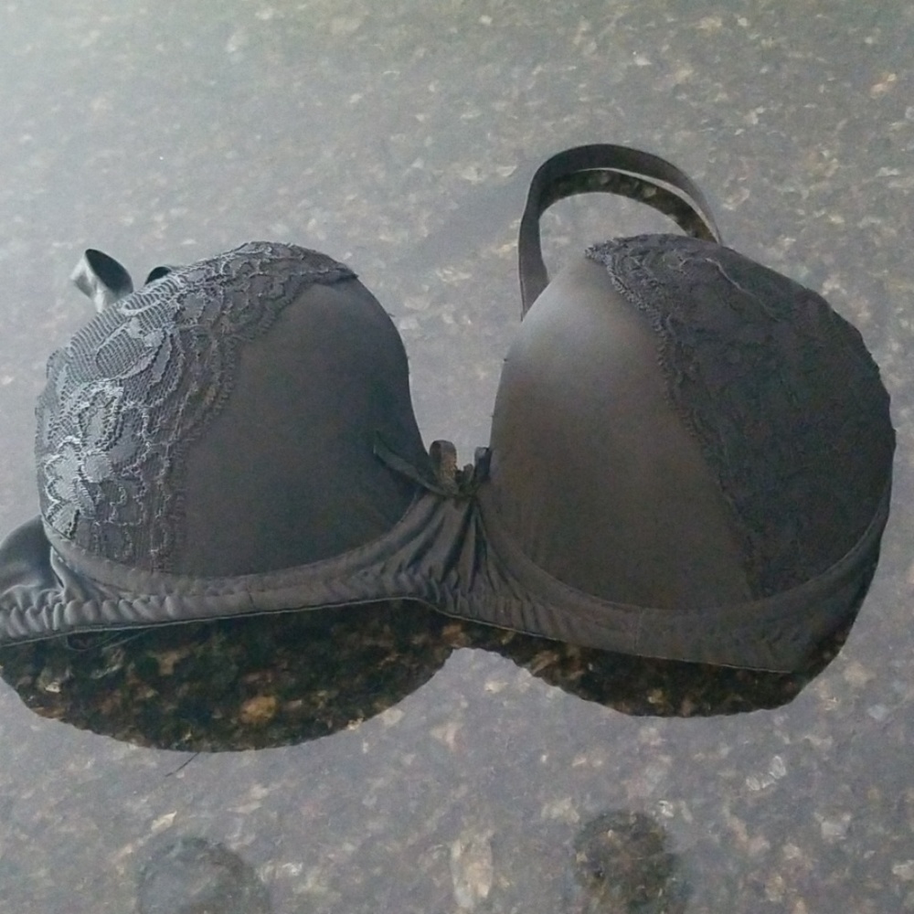 Black Adjustable Strap Bra